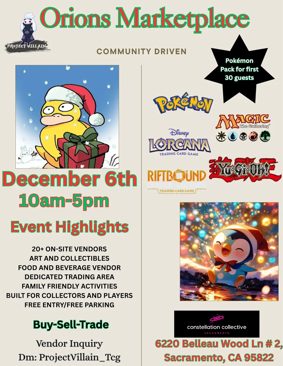Joel Douglas Orions Marketplace flyer