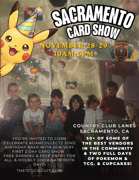 Flyer for TCG Circuit Sacramento Card Show