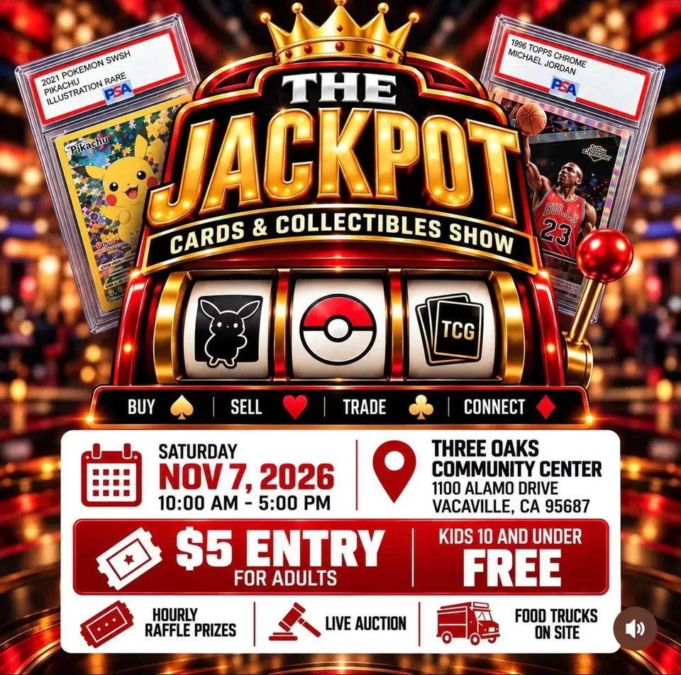 The Jackpot Card Show flyer