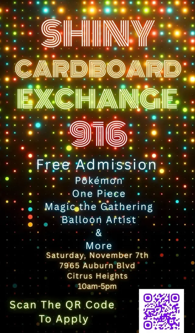 Flyer for The_eye_of_dos / Ham Fam Shiny cardboard exchange in Citrus Heights, Ca